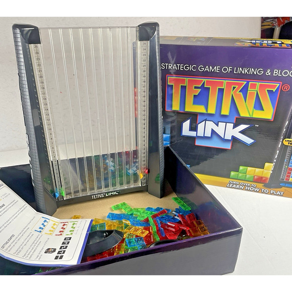 Tetris Link Hands-On Strategy Shape Game Discontinued Family Fun 100% Complete - Picture 4 of 4